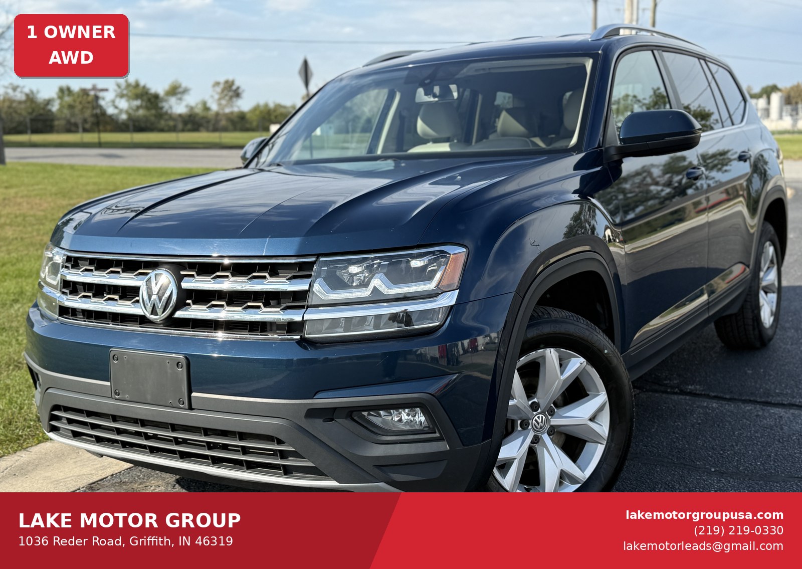 2018 VW Atlas 3.6L SE — photo 1