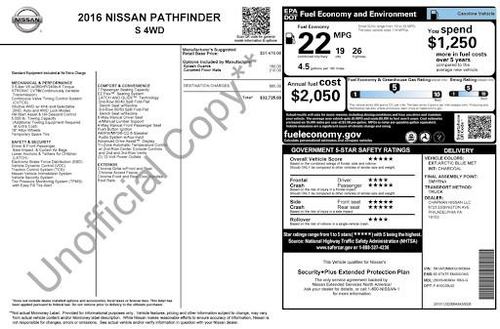 2016 Nissan Pathfinder S — photo 40